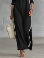 Ilia | Sweater Maxi Dress Button Collar