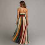 Kaelynn | Sleeveless Colorblock Maxi Dress