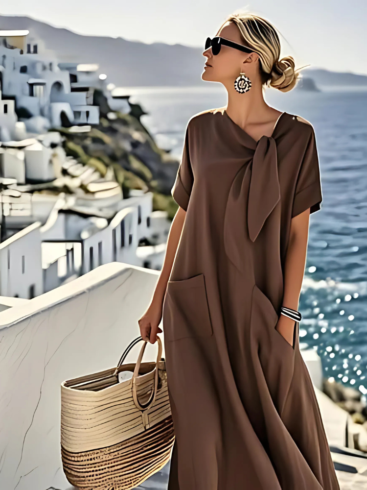 Lark | Bow-Neckline Summer Dress