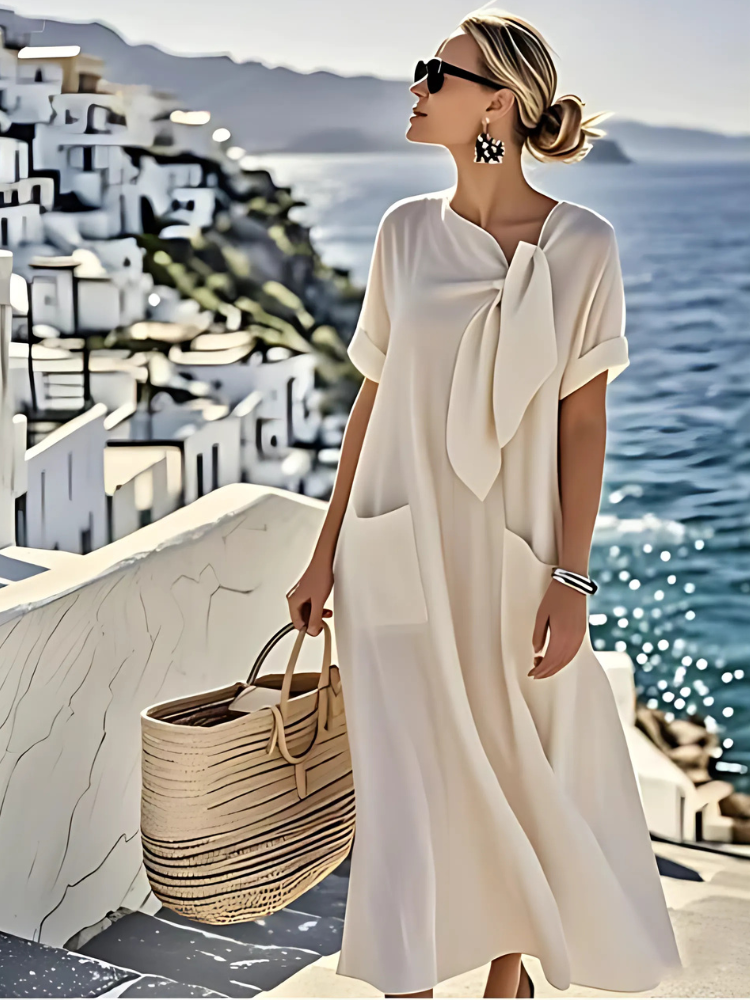 Lark | Bow-Neckline Summer Dress