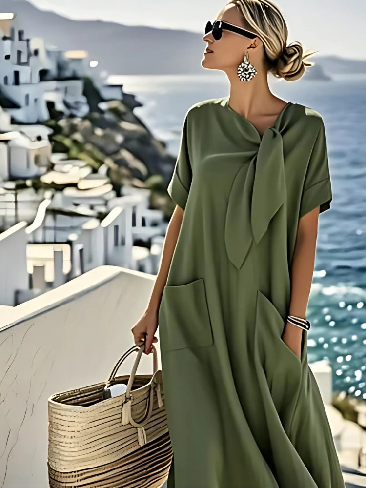 Lark | Bow-Neckline Summer Dress