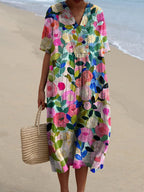 Patsy | Vintage Floral Midi Dress