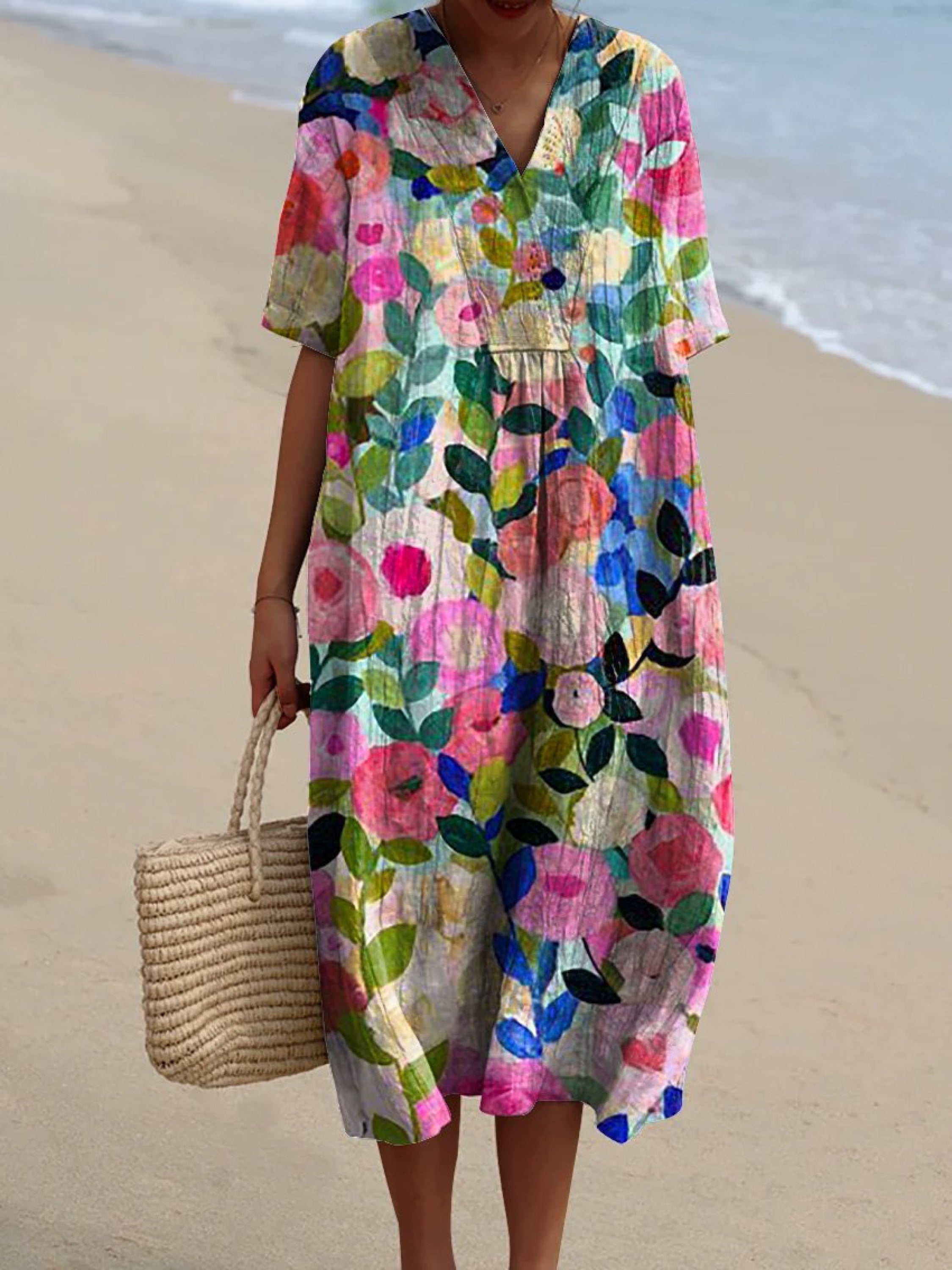 Patsy | Vintage Floral Midi Dress